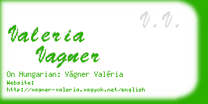 valeria vagner business card