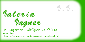 valeria vagner business card